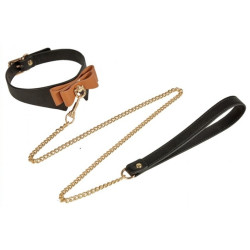Generique Collier et Laisse Butler Noir et Marron